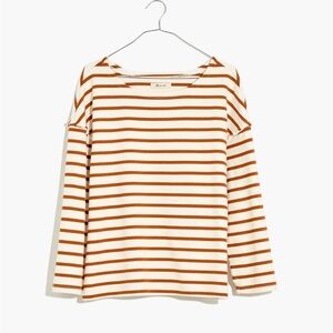 Madewell Luxe Long-Sleeve Tee in Casler Stripe